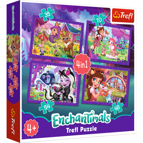 Puzzle Trefl 4w1 Enchantimals